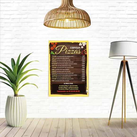Vos affiches personnalisées Pizza party !