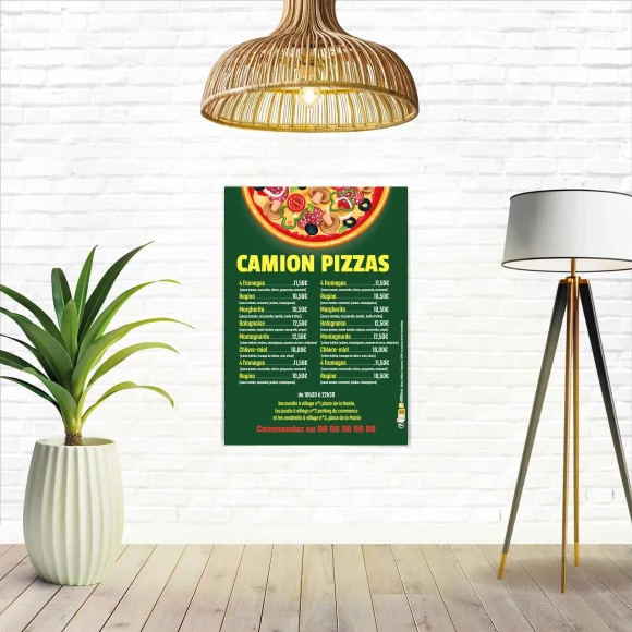 Vos affiches personnalisées Pizza Italia
