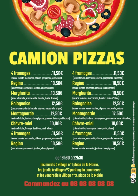 Personnalisez facilement le modèle Pizza Italia